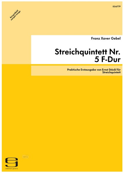 Streichquintett Nr. 5 F-Dur für Streichquintett op. 24