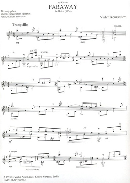 Faraway für Gitarre Faraway für Gitarre