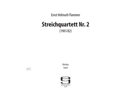 Streichquartett Nr. 2 für Streichquartett (1981/82)
