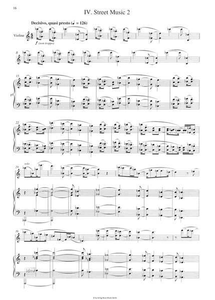 Detroit Chronicles für Violine und Klavier (1996) Detroit Chronicles für Violine und Klavier (1996)
