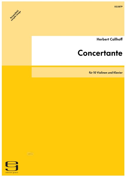 Concertante für 10 Violinen und Klavier (1993)