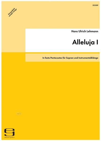 Alleluja I für Sopran und Instrumentalklänge (1985)