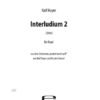 Interludium 2 für Orgel (2016)