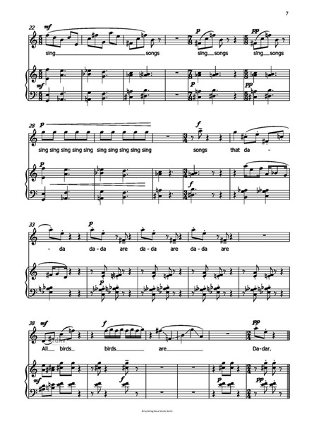 Five Schwitters Songs ür Stimme und Klavier ad libitum (2016) Five Schwitters Songs ür Stimme und Klavier ad libitum (2016)