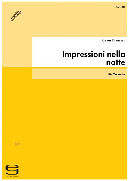 Impressioni nella notte für Orchester (1982) Impressioni nella notte für Orchester (1982)
