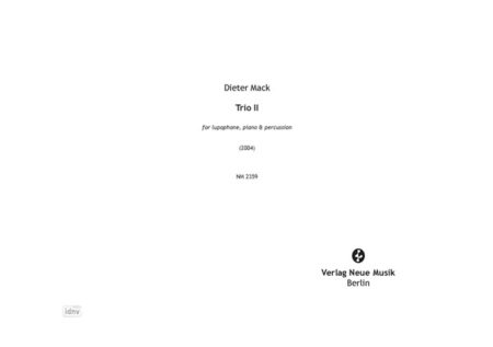 Trio II für Lupophon, Klavier und Percussion (2004)
