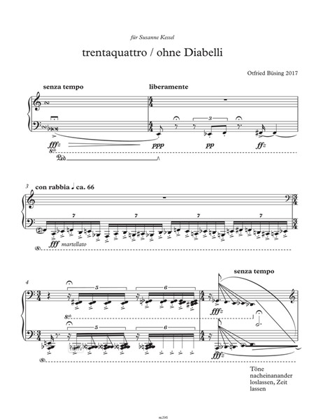 trentaquattro / ohne Diabelli für Klavier (2017) trentaquattro / ohne Diabelli für Klavier (2017)