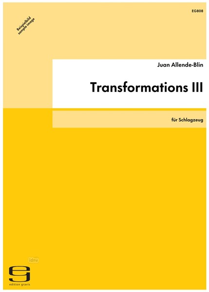 Transformations III für Schlagzeug (1952/98)