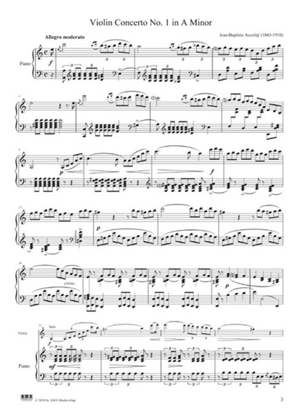 Violinkonzert Nr. 1 A-Moll Violinkonzert Nr. 1 A-Moll