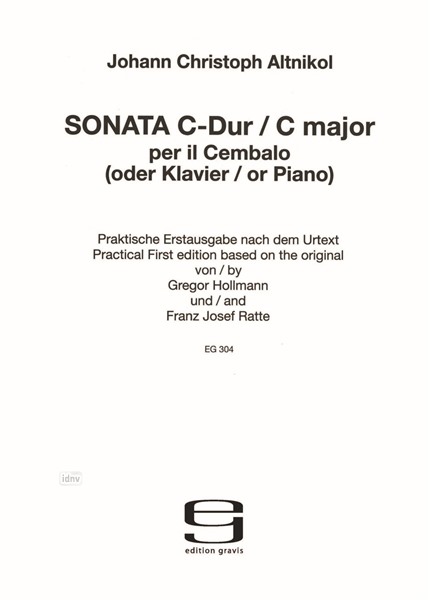 Sonate C-Dur für Cembalo oder Klavier