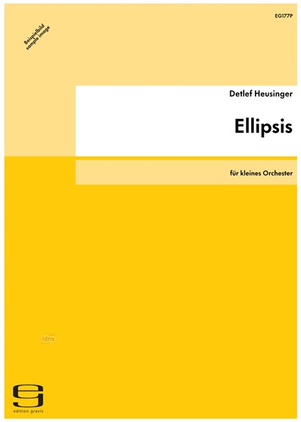 Ellipsis für kleines Orchester (1988) Ellipsis für kleines Orchester (1988)