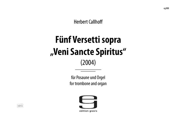 Fünf Versetti für Posaune und Orgel (2004)