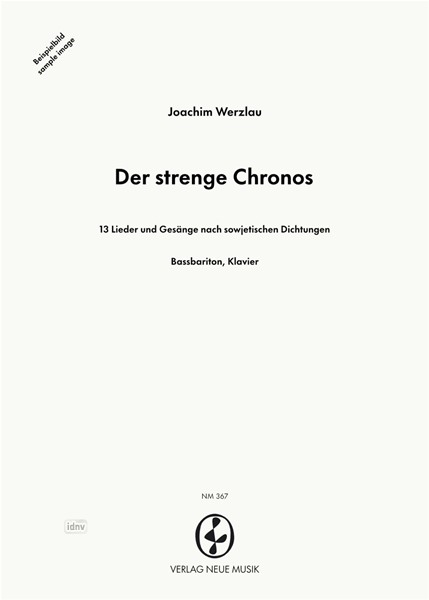 Der strenge Chronos für Bassbariton und Klavier