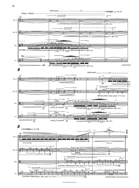 Silence Cosmos für Streichquartett (2005) Silence Cosmos für Streichquartett (2005)