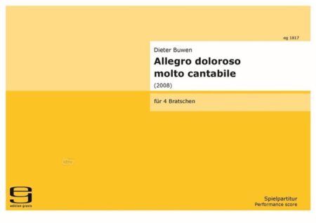 Allegro doloroso molto cantabile für 4 Bratschen (2008)
