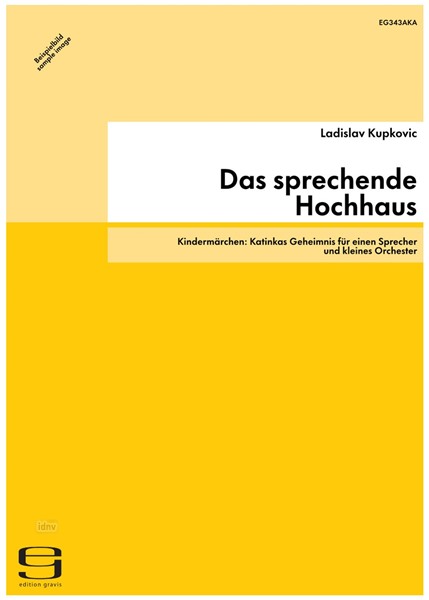 Das sprechende Hochhaus für einen Sprecher und kleines Orchester (1991/92)