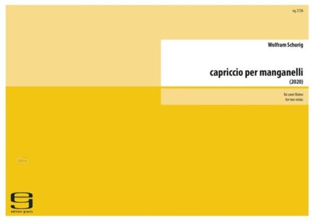 capriccio per manganelli für zwei Violen (2020)