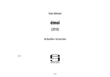 émoi für Bassflöte (2010)