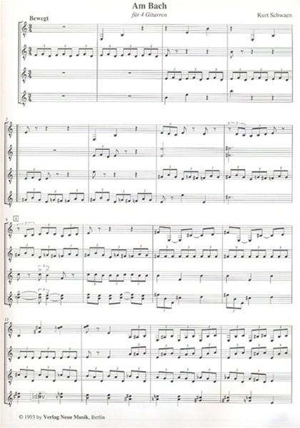 2 Stücke für 4 Gitarren 2 Stücke für 4 Gitarren