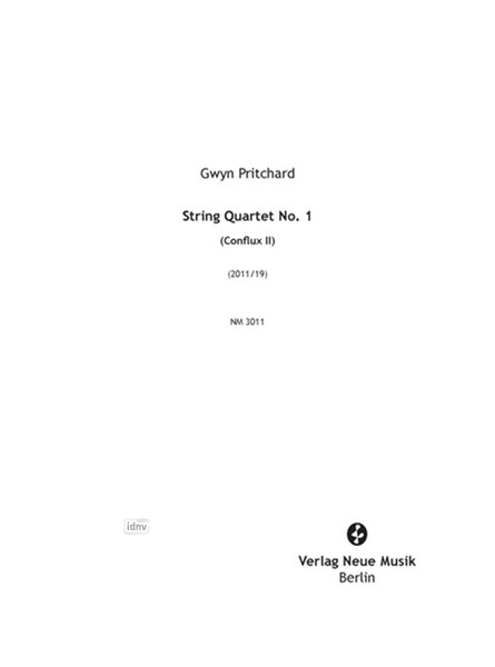 String Quartet No. 1 für Streichquartett (2011/2019)