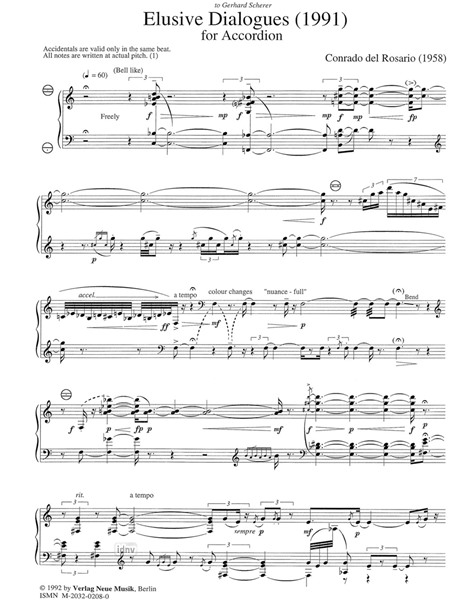Elusive Dialogues für Akkordeon solo (1991) Elusive Dialogues für Akkordeon solo (1991)