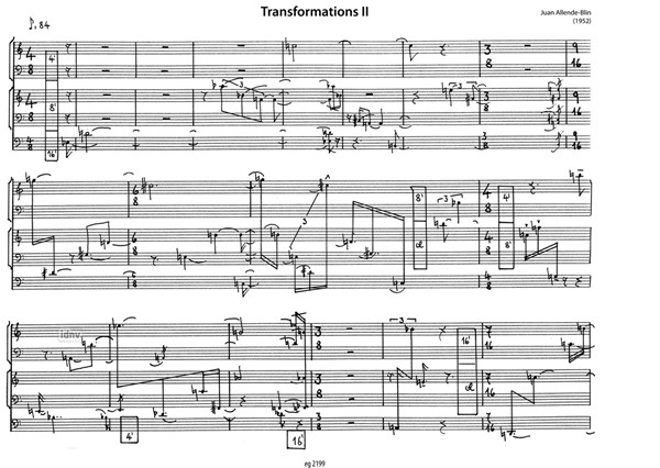 Transformations II für Orgel (1952) Transformations II für Orgel (1952)