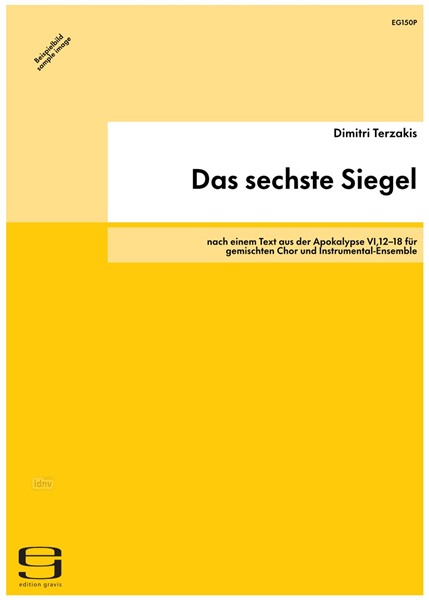 Das sechste Siegel für gemischten Chor und Instrumental-Ensemble (1987)