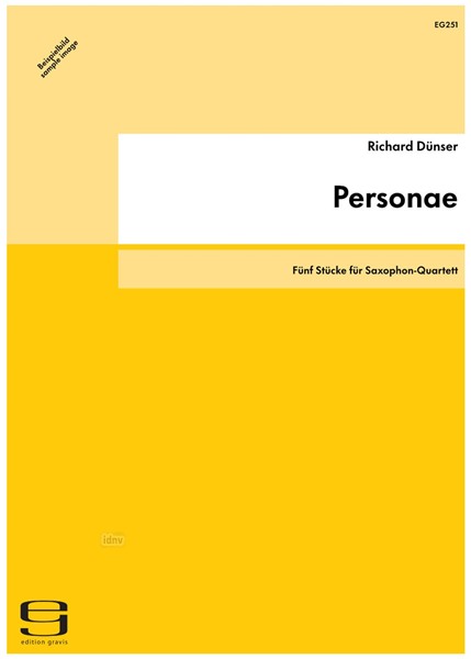 Personae für Saxophon-Quartett (1990)