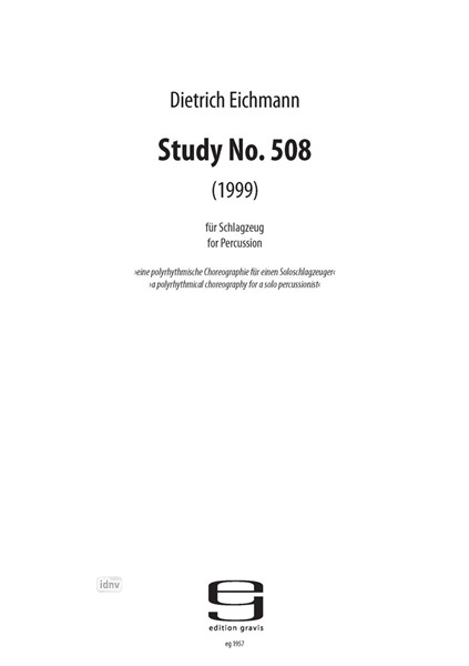 Study No. 508 Für Schlagwerk (1999)