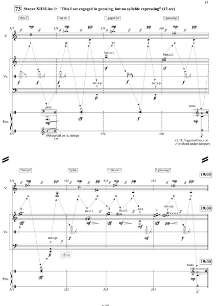 Raven Mantra für Sopran, Violoncello, Klavier und Stoppuhr (2012) Raven Mantra für Sopran, Violoncello, Klavier und Stoppuhr (2012)