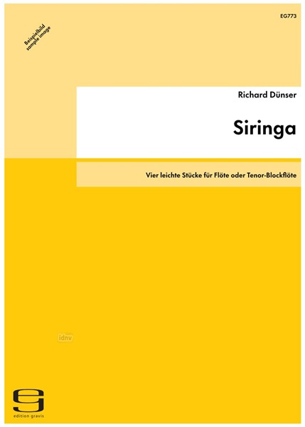 Siringa für Flöte oder Tenor-Blockflöte (1997)