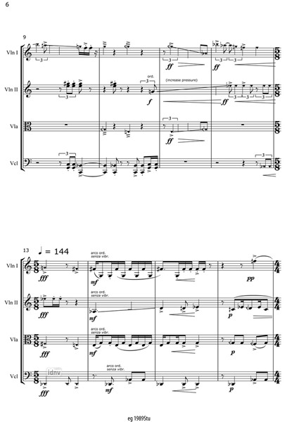 Flight for Liudas für Streichquartett und improvisierenden Sopransaxophonisten (2004) Flight for Liudas für Streichquartett und improvisierenden Sopransaxophonisten (2004)