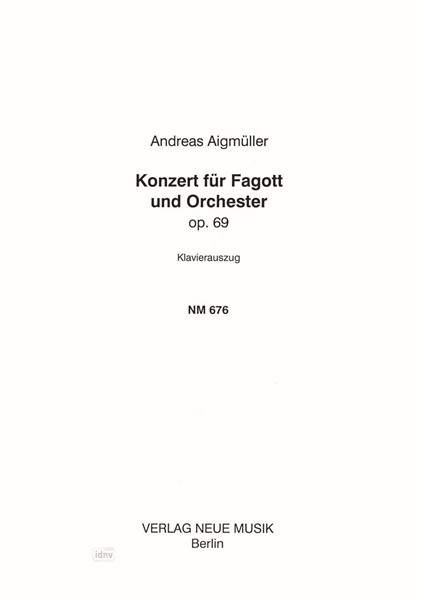 Konzert für Fagott und Orchester op. 69 Konzert für Fagott und Orchester op. 69