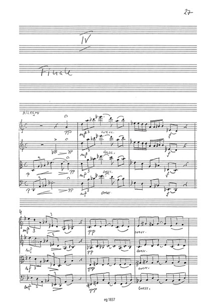 Streichquartett für Streichquartett (1991) Streichquartett für Streichquartett (1991)