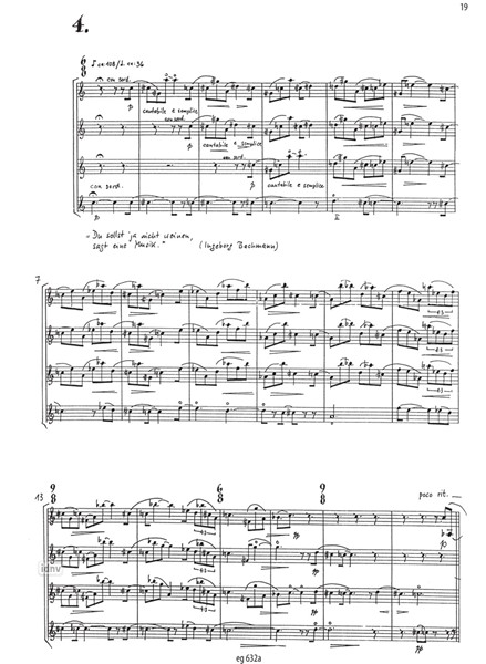 Wenn aus der Ferne… für Streichquartett op. 83a (1998/99) Wenn aus der Ferne… für Streichquartett op. 83a (1998/99)