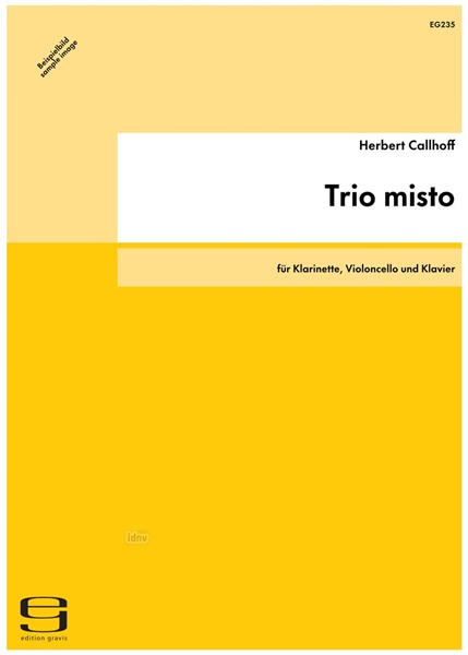 Trio misto für Klarinette, Violoncello und Klavier (1995)