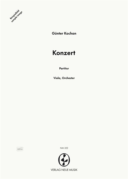 Konzert für Viola und Orchester (1973/74) Konzert für Viola und Orchester (1973/74)