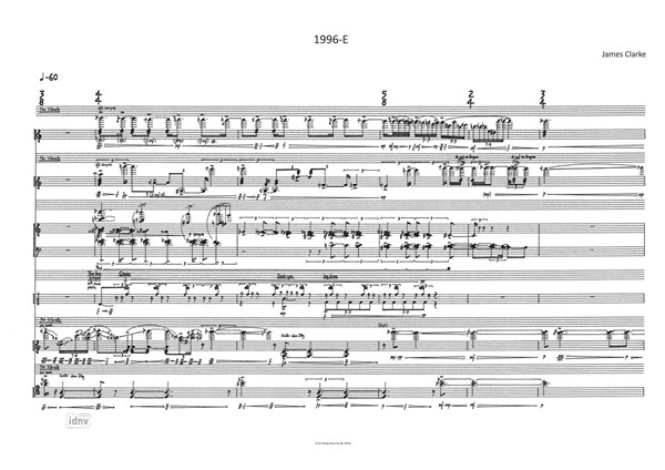 1996-E für Flöte/Bassflöte, Klarinette, Klavier, Percussion, Violine, Violoncello (1996) 1996-E für Flöte/Bassflöte, Klarinette, Klavier, Percussion, Violine, Violoncello (1996)