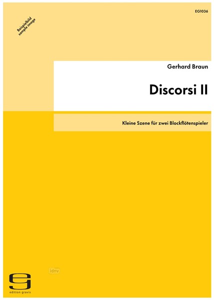Discorsi II für zwei Blockflötenspieler (2007)