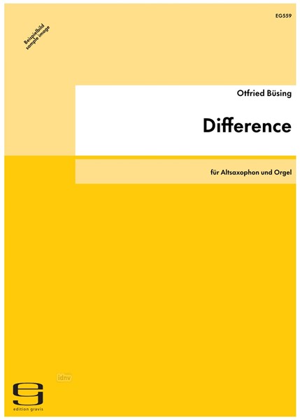Difference für Altsaxophon und Orgel (1997)