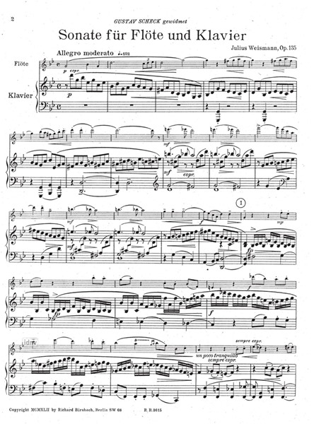 Sonate für Flöte und Klavier op. 135 Sonate für Flöte und Klavier op. 135