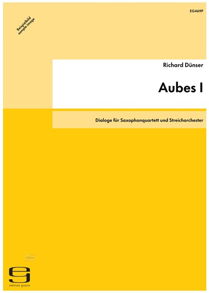 Aubes I für Saxophonquartett und Streichorchester (1995)