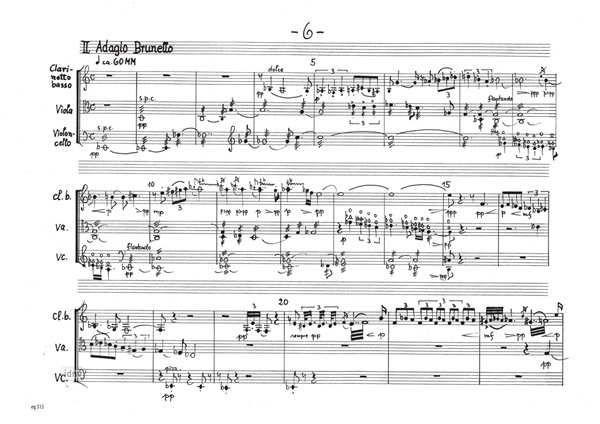 Giuoco a tre für Klarinette, Viola und Violoncello (1992) Giuoco a tre für Klarinette, Viola und Violoncello (1992)