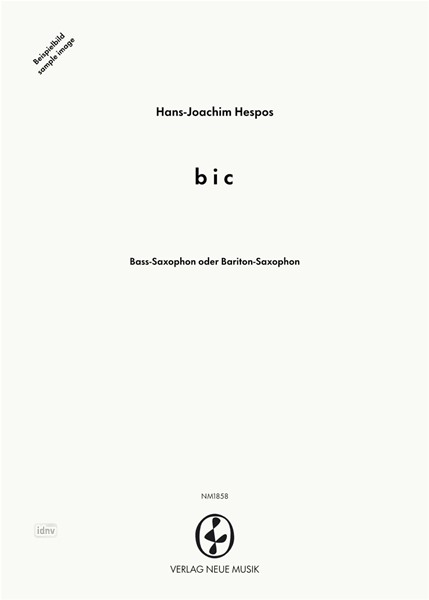 b i c für Basssaxophon in B oder Baritonsaxophon in Es (1988/93)