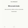 Blümerante Lieder für Tenor und Klavier