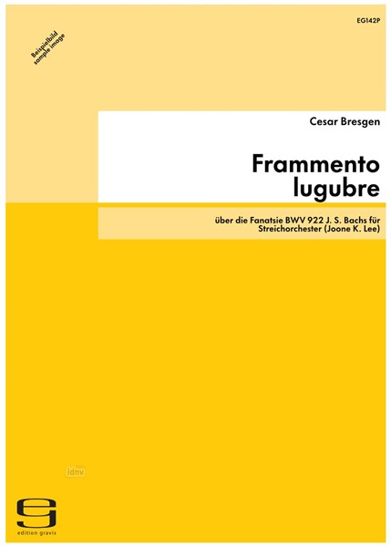 Frammento lugubre für Streichorchester (Joone K. Lee) (1983)