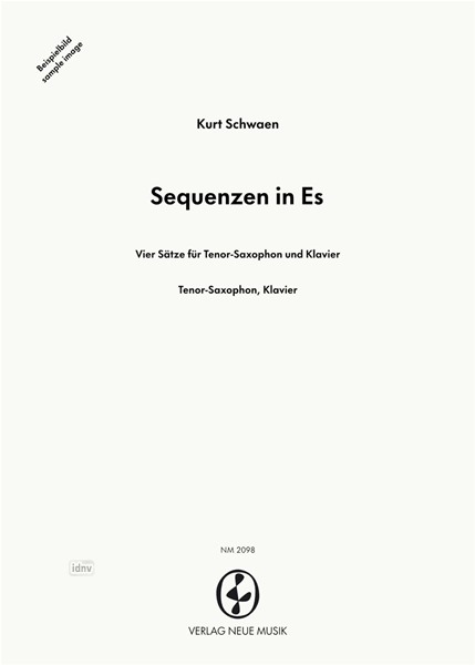 Sequenzen in Es für Tenor-Saxophon und Klavier (1996)