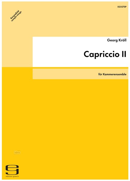 Capriccio II für Kammerensemble (1983)