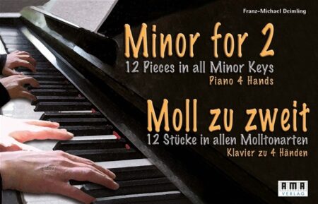 Moll zu zweit für Klavier zu vier Händen
