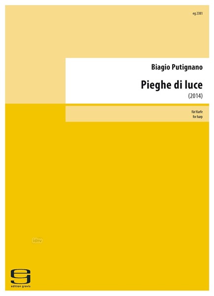 Pieghe di luce für Harfe (2014)
